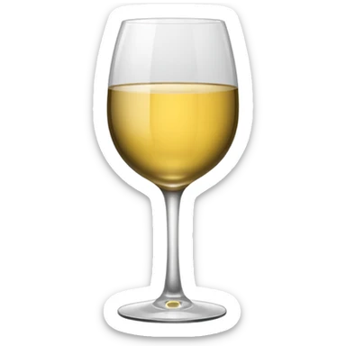 Wine glass sticker