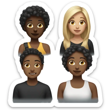 4blak sisters, 1 brother sticker