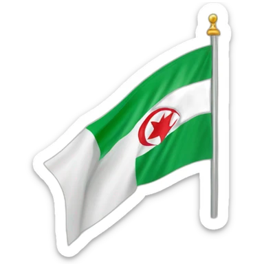 Un Tunisien avec le drapeau de l’algerie sticker