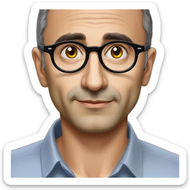 eric-zemmour-lunettes de vue rondes fines sticker