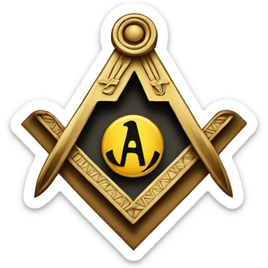 Freemason symbol sticker