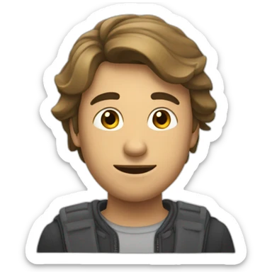 Quelqu'un qui lève une main en lai sticker