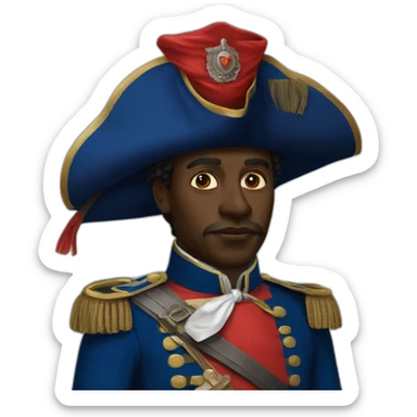 Dessalines + HAITI sticker