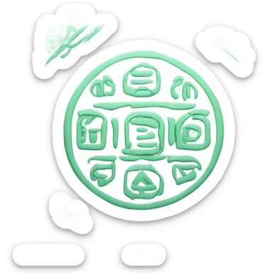 Mint green book of dead sticker