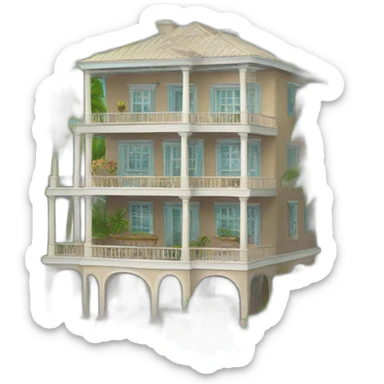 Gay home island mansion complex  sticker