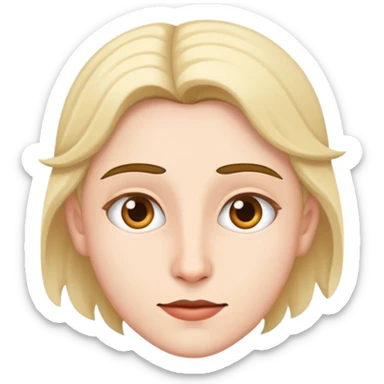 person acting in a play with theatrical expression sticker