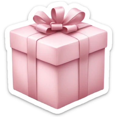 Light pink Christmas gifts under a white Christmas tree  sticker