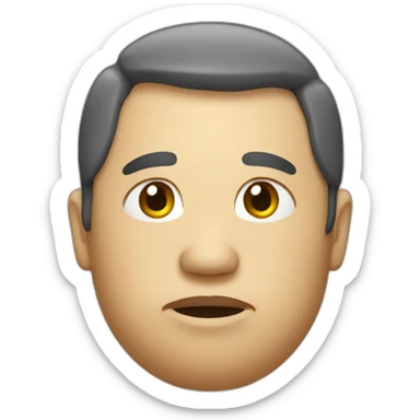 Bloated head sticker