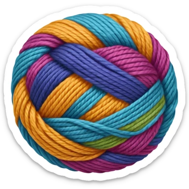colorfull ball of yarn sticker