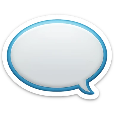 a oval speechbubble sticker