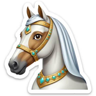 Arabian horse native costume  sticker