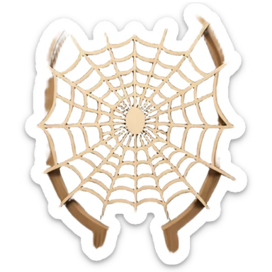 spider webs on door sticker
