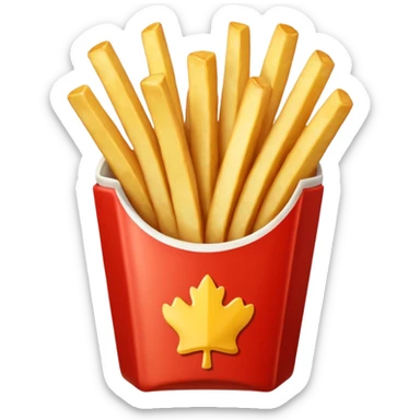 Porzione di patatine piccola sticker