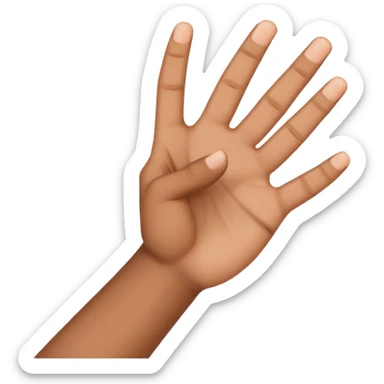 Schwarzer macht rechte Hand hoch sticker