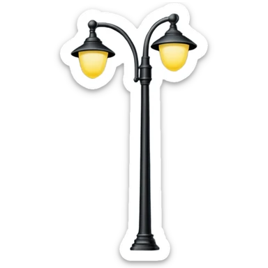 modern streetlights, US sticker
