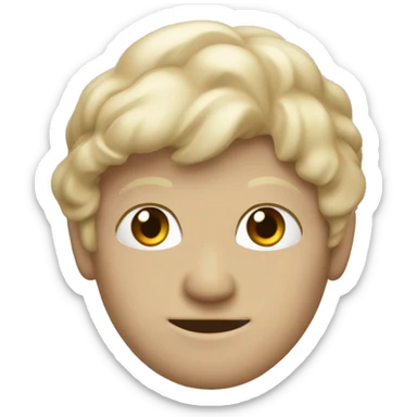 Schleife in beige  sticker