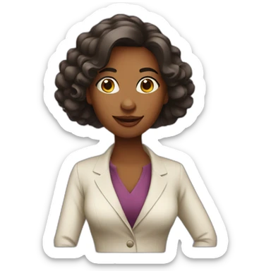 Female Wine connoisseur sticker