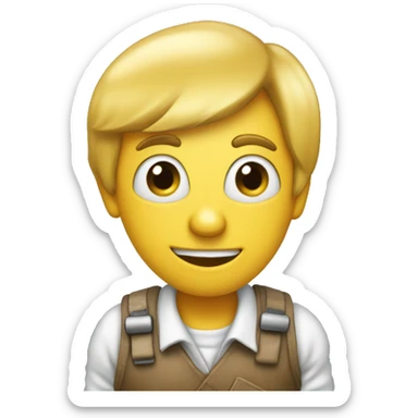 emojiface holding a SIGN " Eurpean Union - partly founded project sticker