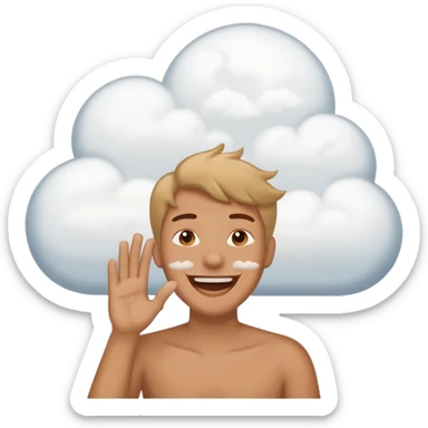 خر داره می‌خنده میگه عررر خفه شو  توی یه ابر جلوی دهنش sticker