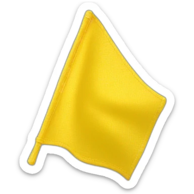 yellow penalty flag sticker
