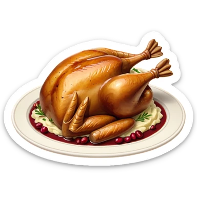 festive meal sticker