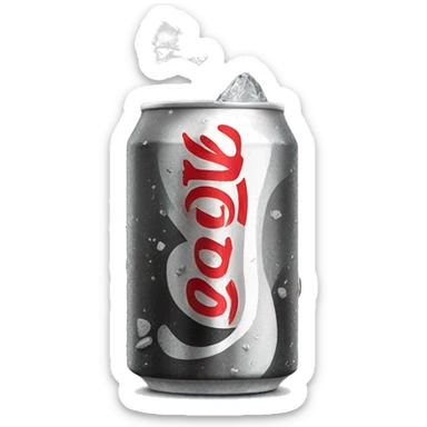 A diet coke can hitting rock bottom sticker