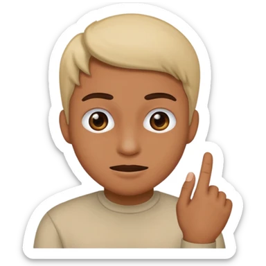 Make a person doing the 67 meme sticker