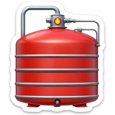 water tank for truck for firefighter sticker