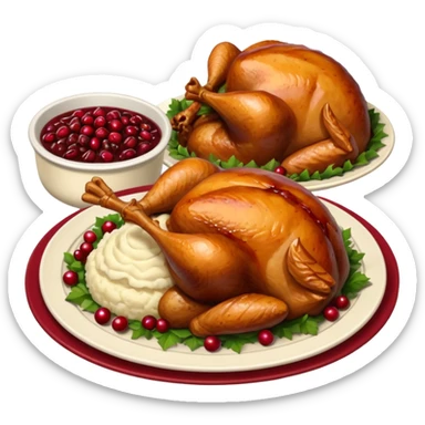 festive meal sticker