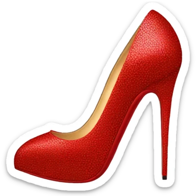 red bottom louboutin heel shoes sticker