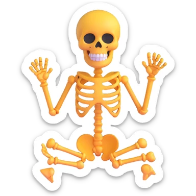 skeleton 3d emoji sticker