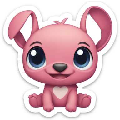 stitch in love sticker