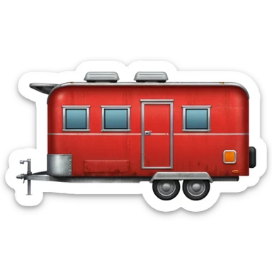 Tráiler rojo sticker