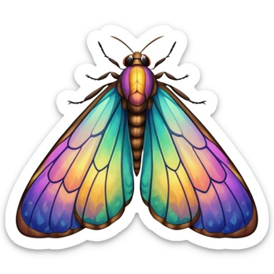 Moth eye wing sticker