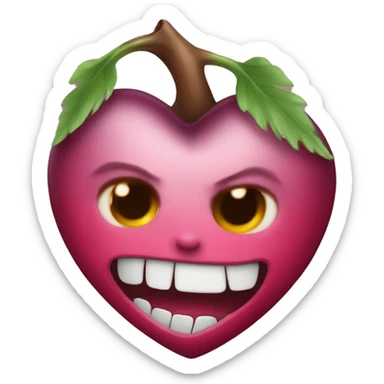 bleeding heart brown skin sticker