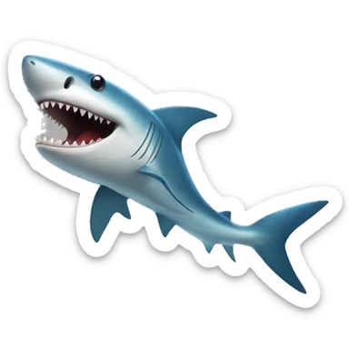Tiburón tirando un beso  sticker