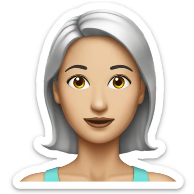 plastic surgery woman sticker