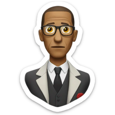Gustavo Fring avec les yeux rouges sticker