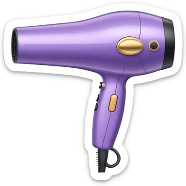light violet elegant blow dryer sticker