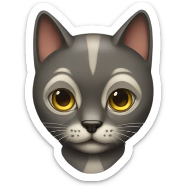 hitler like looking cat sticker