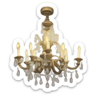 Old chandelier  sticker