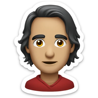 Um corvo com o olho vermelho sticker