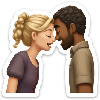 Arsen and Anna kisses sticker