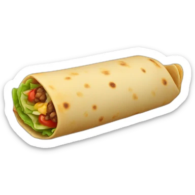 closed burrito sticker