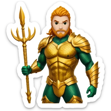 aquaman full armor sticker