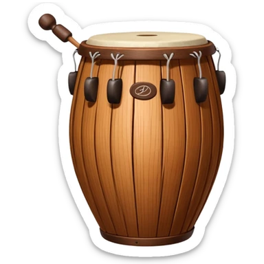 bombo legüero, typical Argentine folk percussion instrument sticker