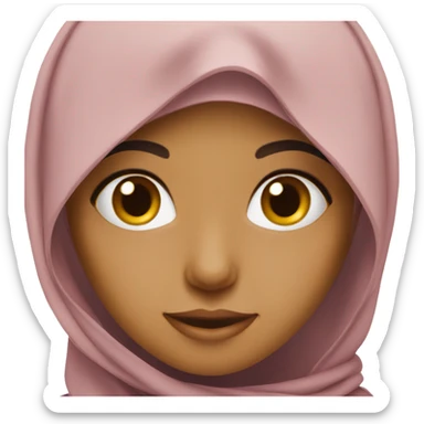 Muslim girl sticker