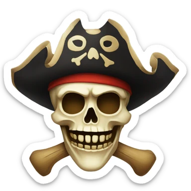 strawhat jolly roger sticker