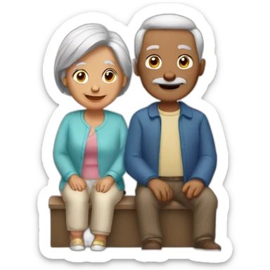 2 grandparents sticker