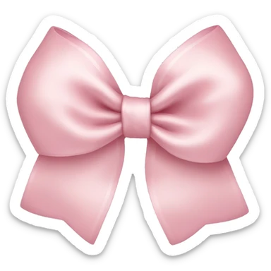 Light Pink bow sticker